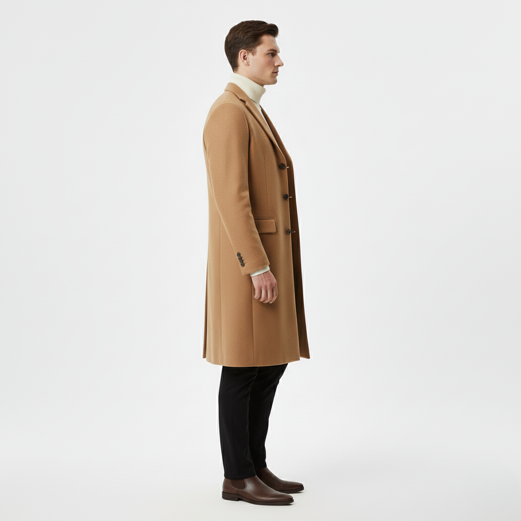 Men’s Overcoat | Long Tailored Fit