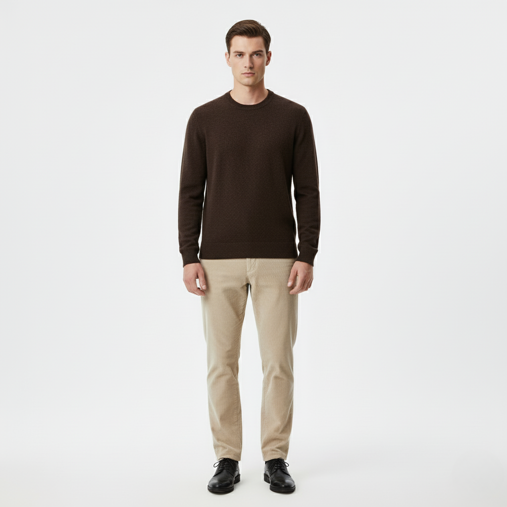 Men’s Crew Neck Sweater | Tailored Fit