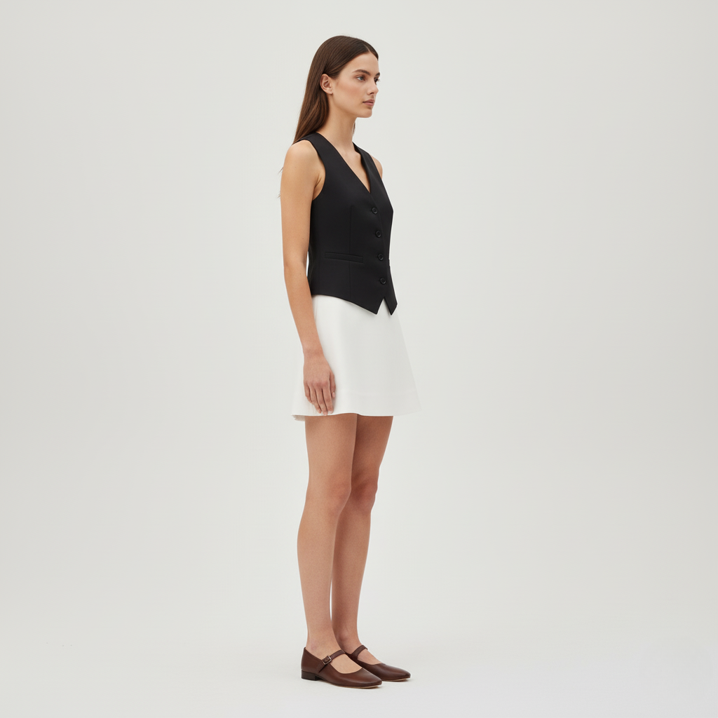 Women’s Tailored Vest | Button-Front Style