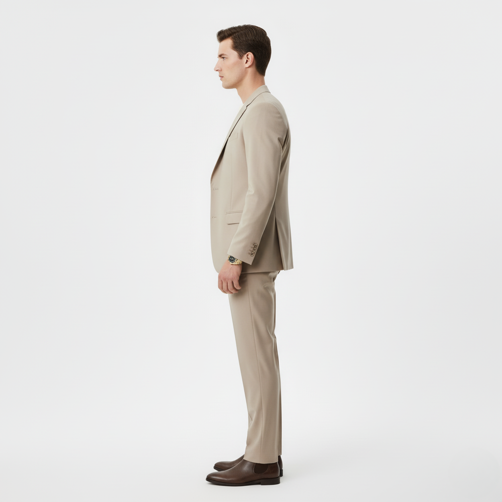 Men’s Tailored Suit | Beige Slim Fit