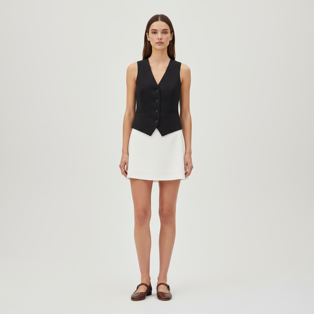Women’s Tailored Vest | Button-Front Style
